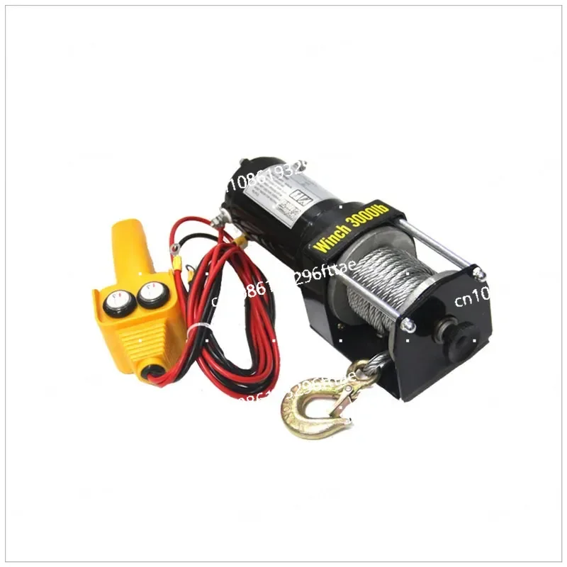 

3000lb 12V 24V Off-road Vehicle Winch Traction for Vehicle Crane Vehicle Self-rescue Off-road Electric Winch