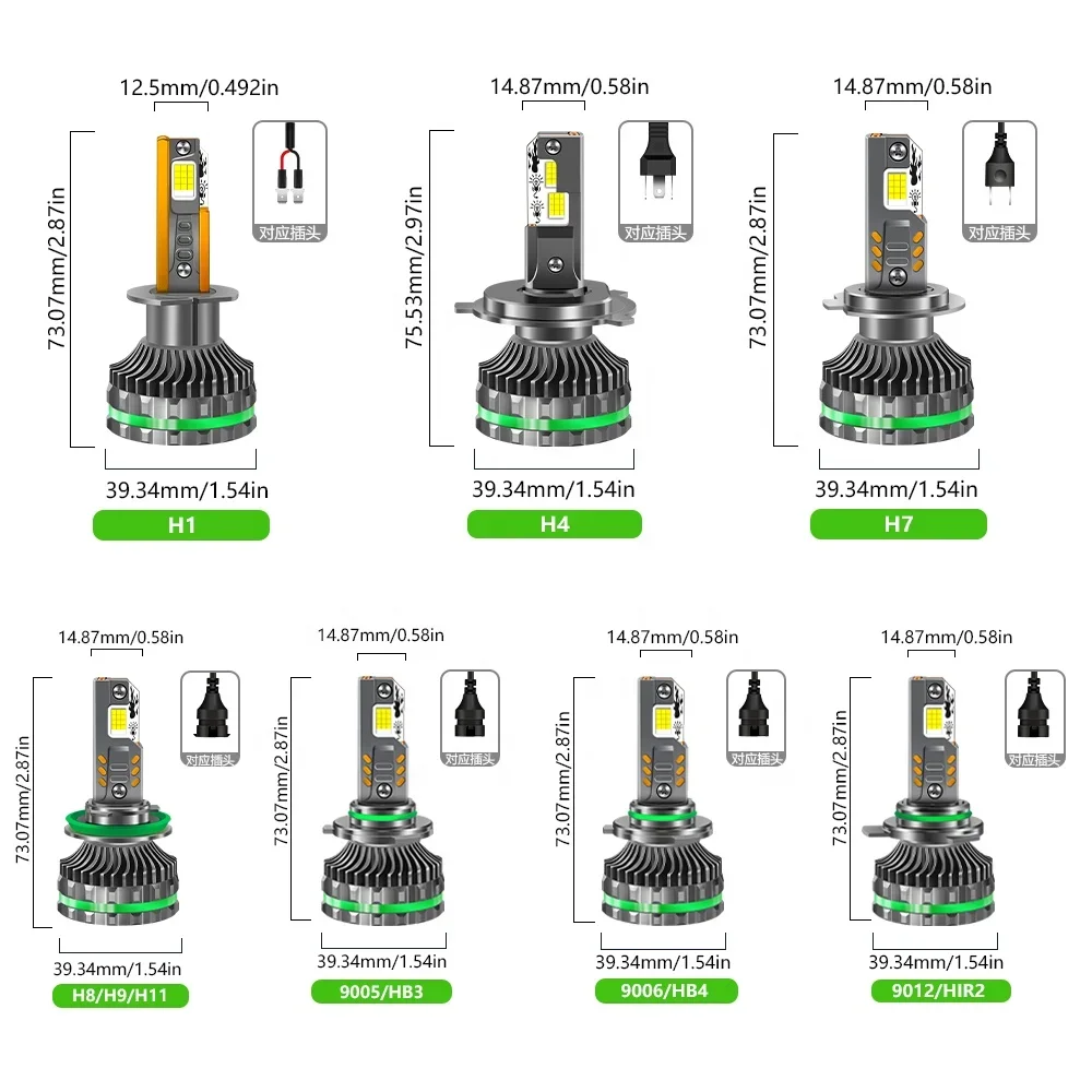 Hohe Qualität K28 300 W High Power Auto Led-lampen H4 H11 9005 9006 9012 H7 H1 Auto LED Scheinwerfer restaurierung Zubehör