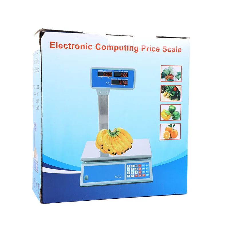 Imagem -05 - Escala de Preço Eletrônico Comercial Digital com Braço Ponderação Preço Casa Loja Supermercado Pricice 30kg
