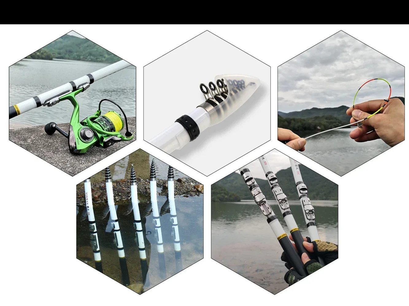 3M 2.7M 2.4M 2.1M 1.8M 1.5M Teleskop-Angelrute zum Felsangeln, Spinn-, Fliegen-, Karpfen- und Feederangeln, Kohlefaser, Pesca Mini Reiserute mit Rollenhalter – Detail 14