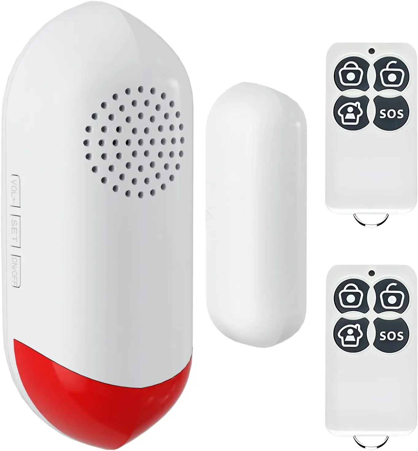 Door Alarm Sensor, 2 Remote Controls, 130 dB Super Loud Sound Alarm, Adjustable Volume,16 Ringtones Modes Alarm For Home Shop