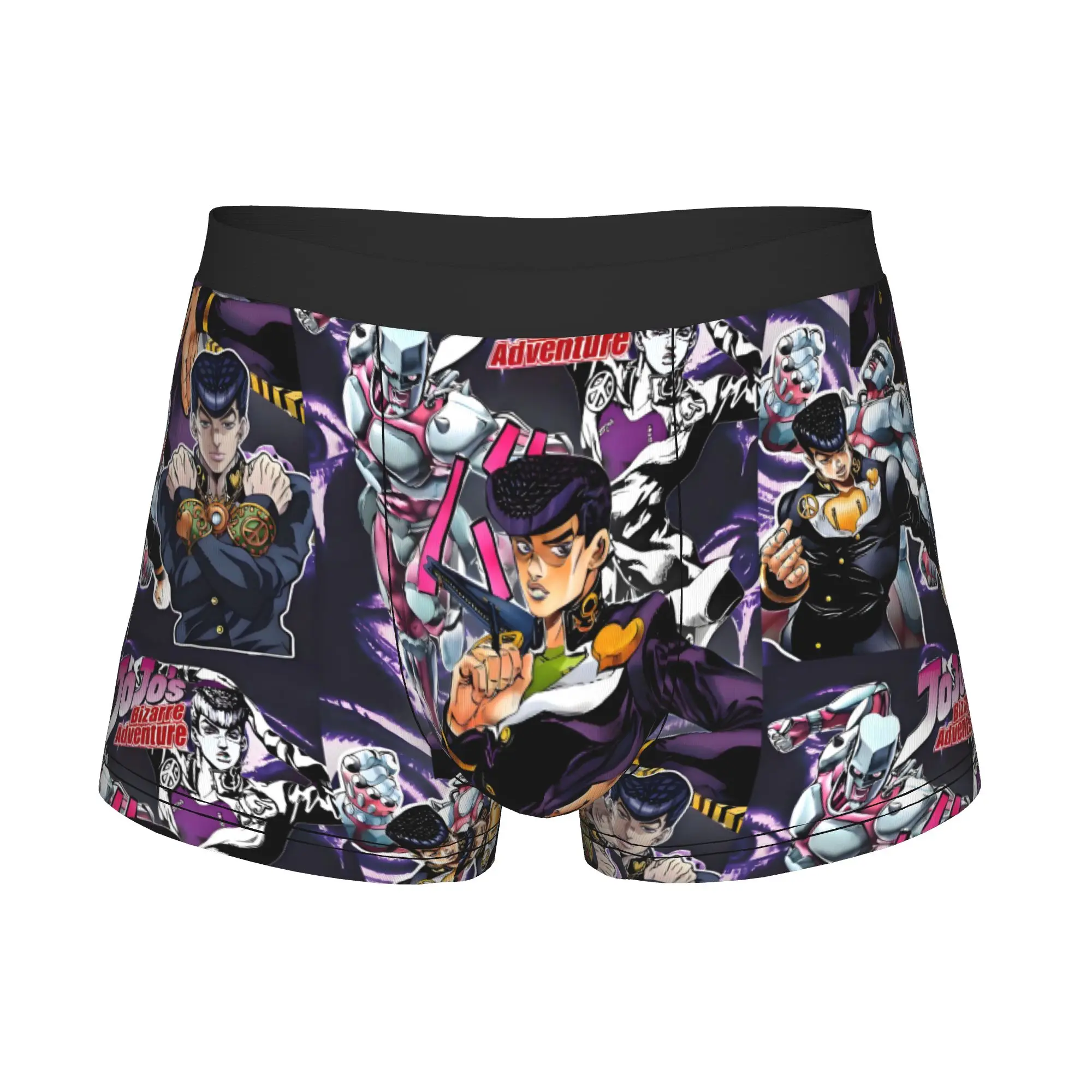 JoJos Bizarre Adventure Boxers Shorts Men Josuke Higashikata Japanese Briefs Underwear Fashion Underpants