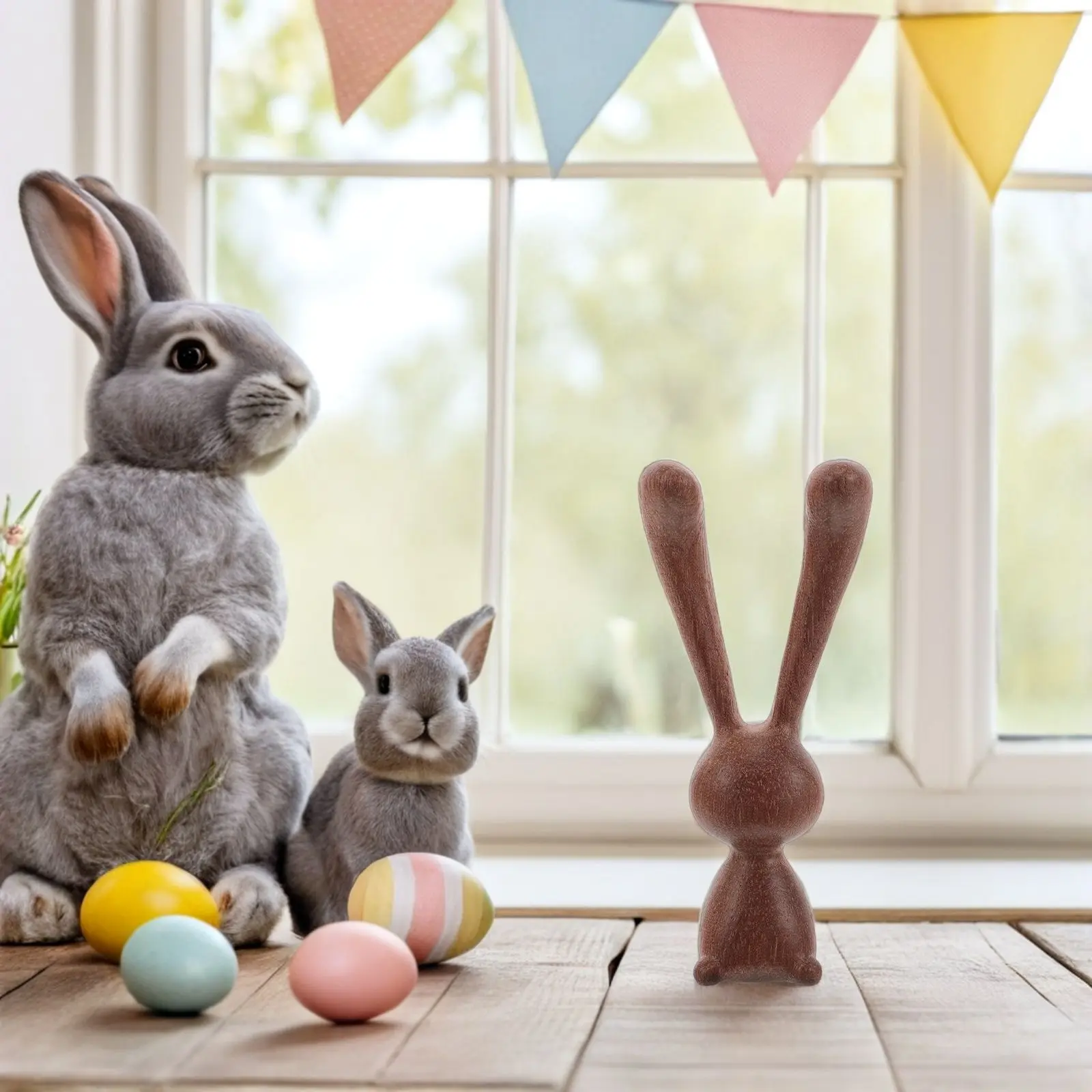 Easter Bunny Figurine Home Decor Mini Rabbit Statues Nursery Room Decoration Bunnies Tabletop nament Lightweight Resin