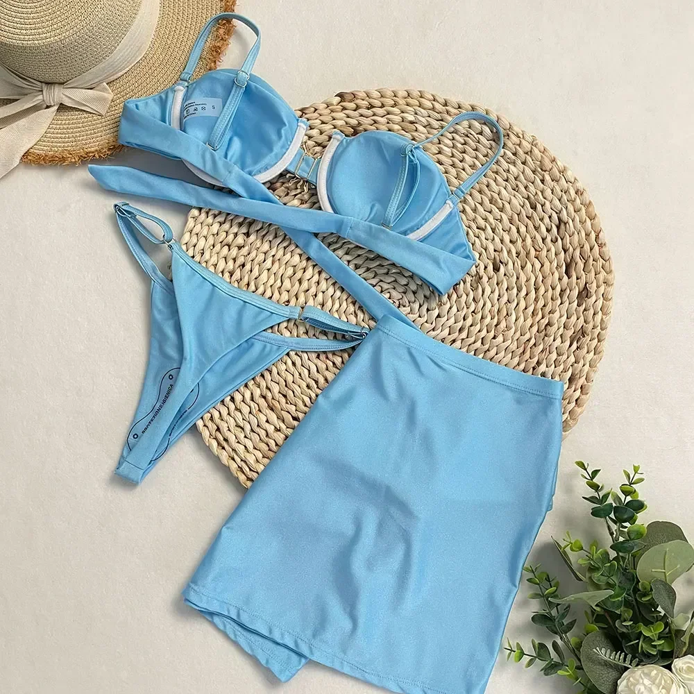 Nuevo Micro Bikini Sexy, traje de baño, conjunto de Bikini, tangas, hilo para mujer, ropa de vacaciones, traje de baño para mujer, moda de verano