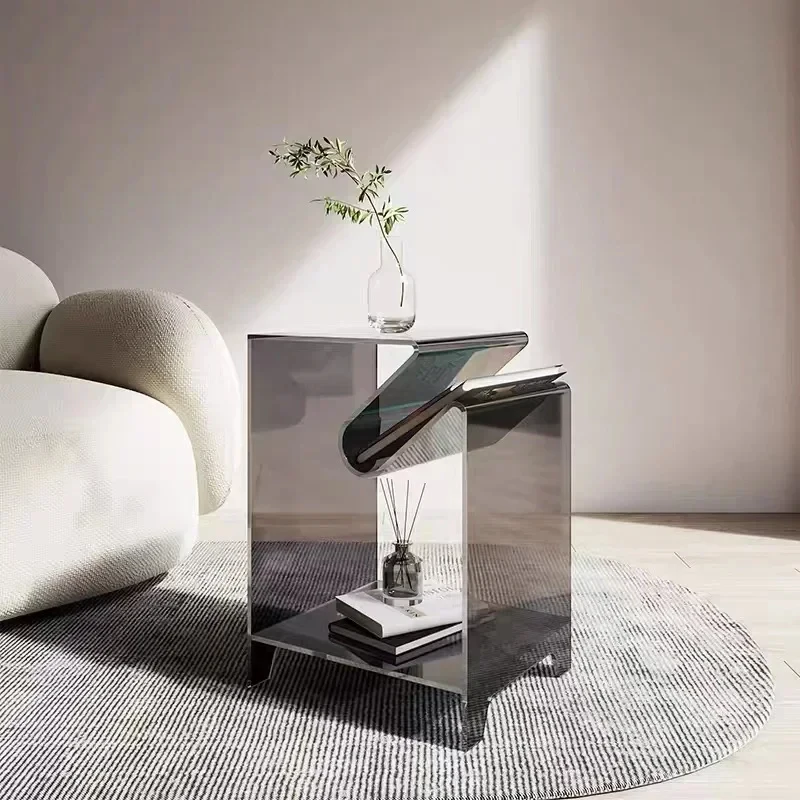 Hot SalModern Online Celebrity Coffee Fashion Corner Sofa Bedroom Bedside Tle Ple Acrylic.
