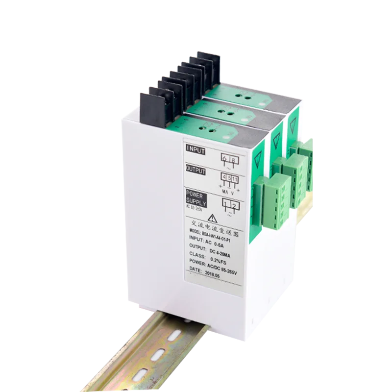 4-20mA 0-5V RS485  Output AC Current Transducer AC 0-1A 2A 5A 10A Current Transmitter