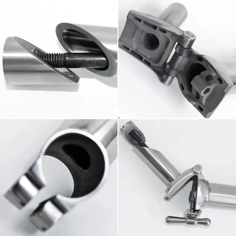 Ultra Light Titanium Gr9 Folding Bike Stem, Bicycle Parts, P, H, M, S Type, 25.4mm, Handlebar