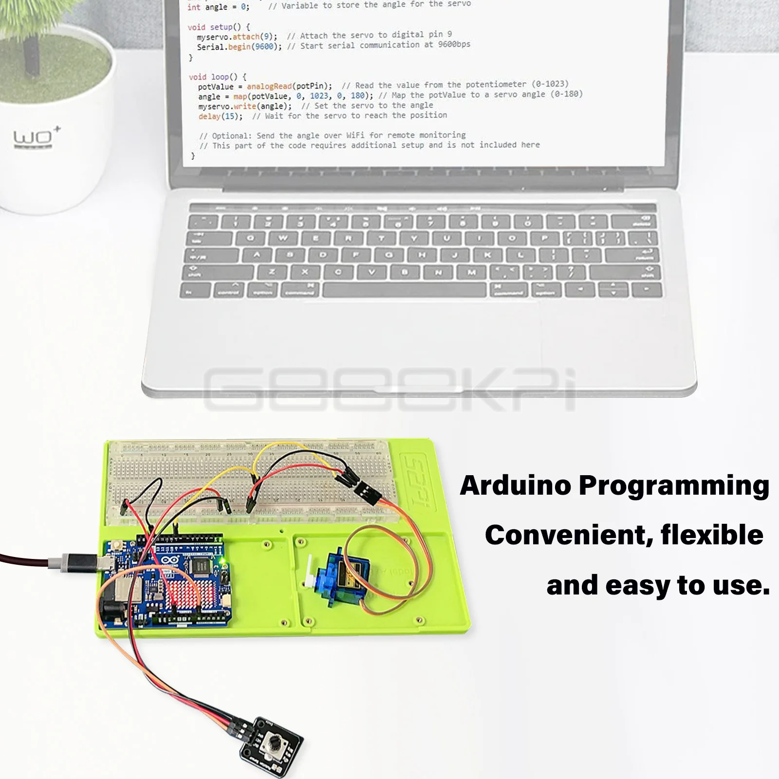 Geeekpi Education Starter Kit para Arduino UNO R4 Wifi DIY Componentes y sensores electrónicos