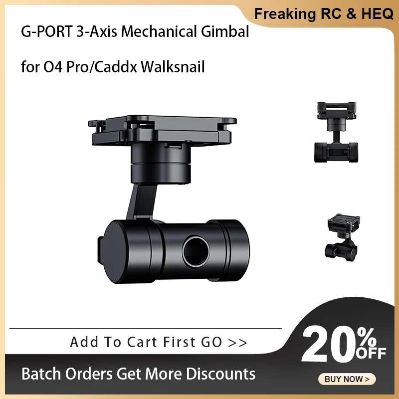

HEQUAV G-PORT 3-осевой механический стабилизатор поддерживает DJI O4/O4 Pro Avatar HD-передача изображения Летающий дрон FPV