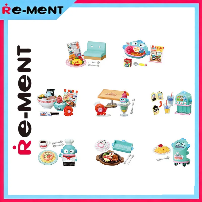 

Genuine Kawaii Rement Hangyodon Family Restaurant Mini Diorama Figure Collection Blind Box Cute Scene Model Toy Desktop Decor