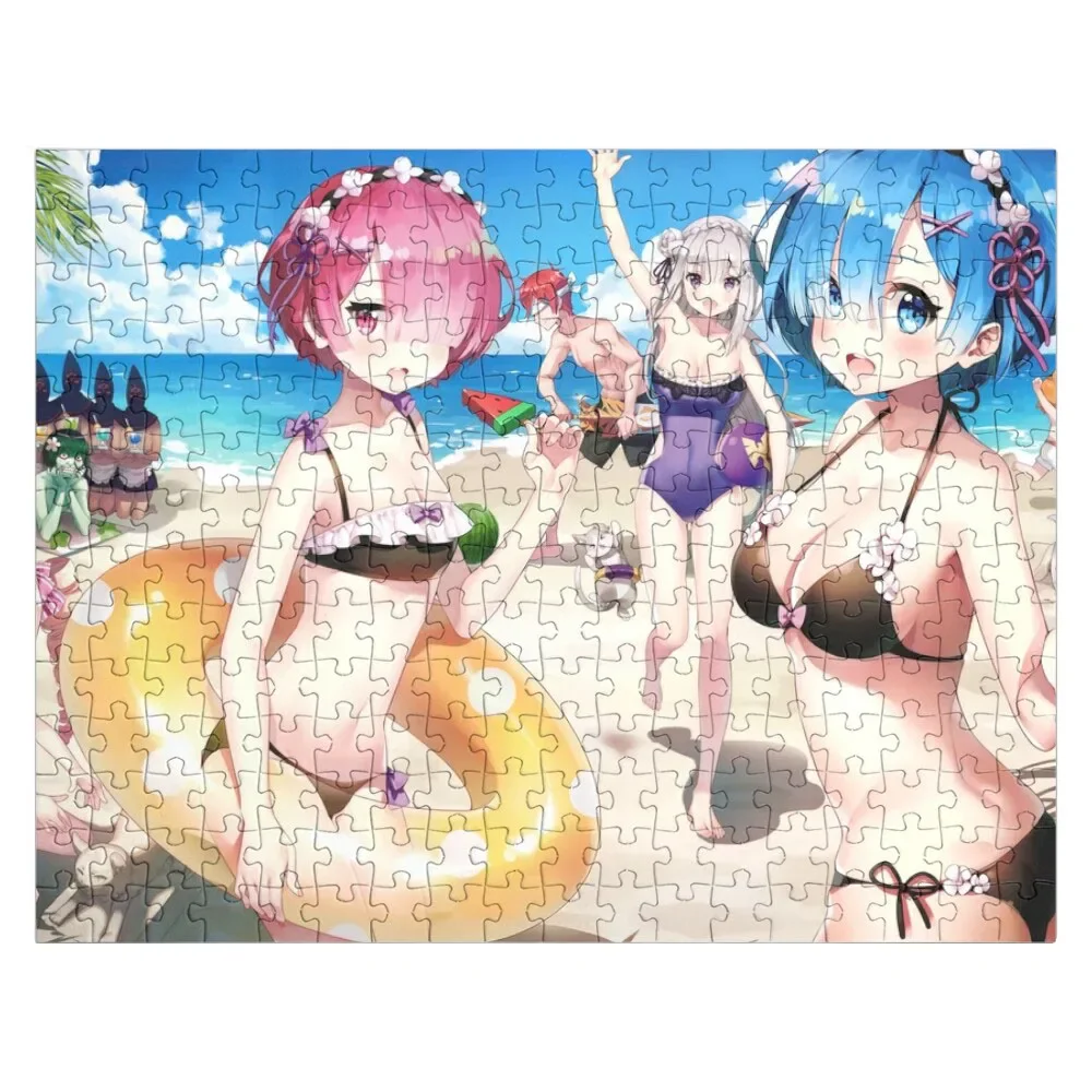 

Re:Zero Rem Ram puzzle Jigsaw Puzzle Personalised Name Custom Wood Puzzle