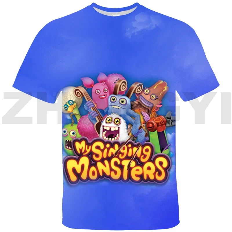 Hot 3D My Singing Monsters Graphic T Shirts Men Sports Short Sleeve Summer Family Games Tees Tops Baby Kids Cute Anime Tshirt