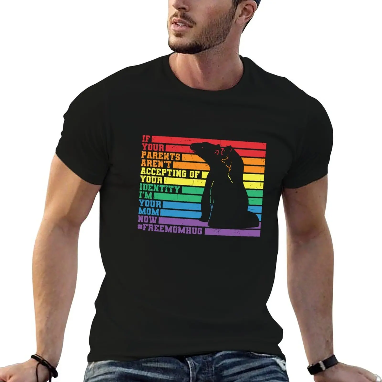 If Your Parents Aren't Accepting Of Your Identity - I'm Your Mom Now T-Shirt Festival Casual Short Sleeve