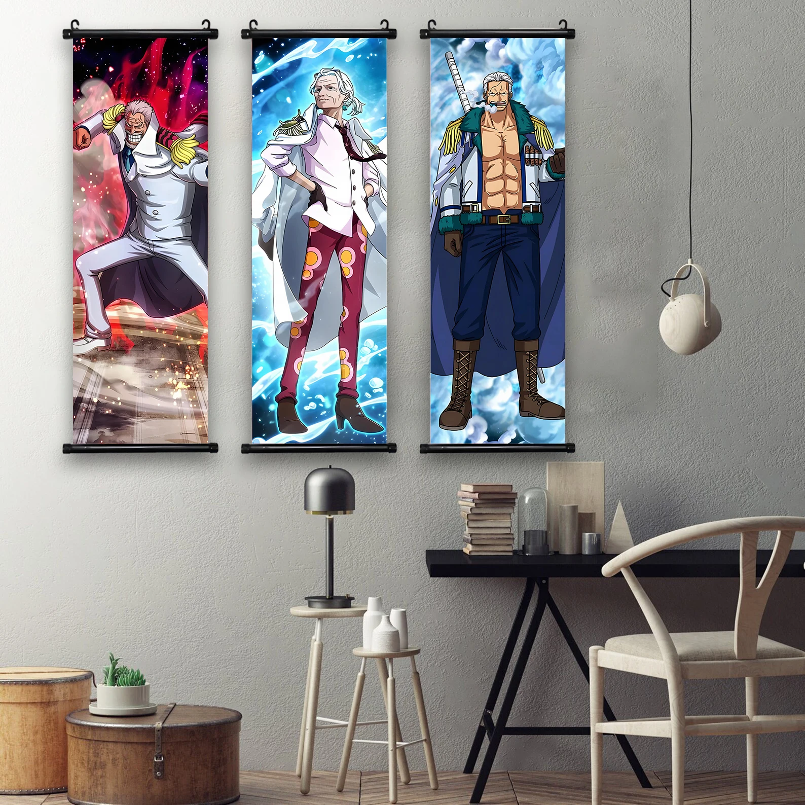 ONE PIECE Anime Hanging Scroll Poster Sakazuki Comic Art WallpaperWall Artwork Canvas Decor Borsalino Home Decoration Kuzan Gift