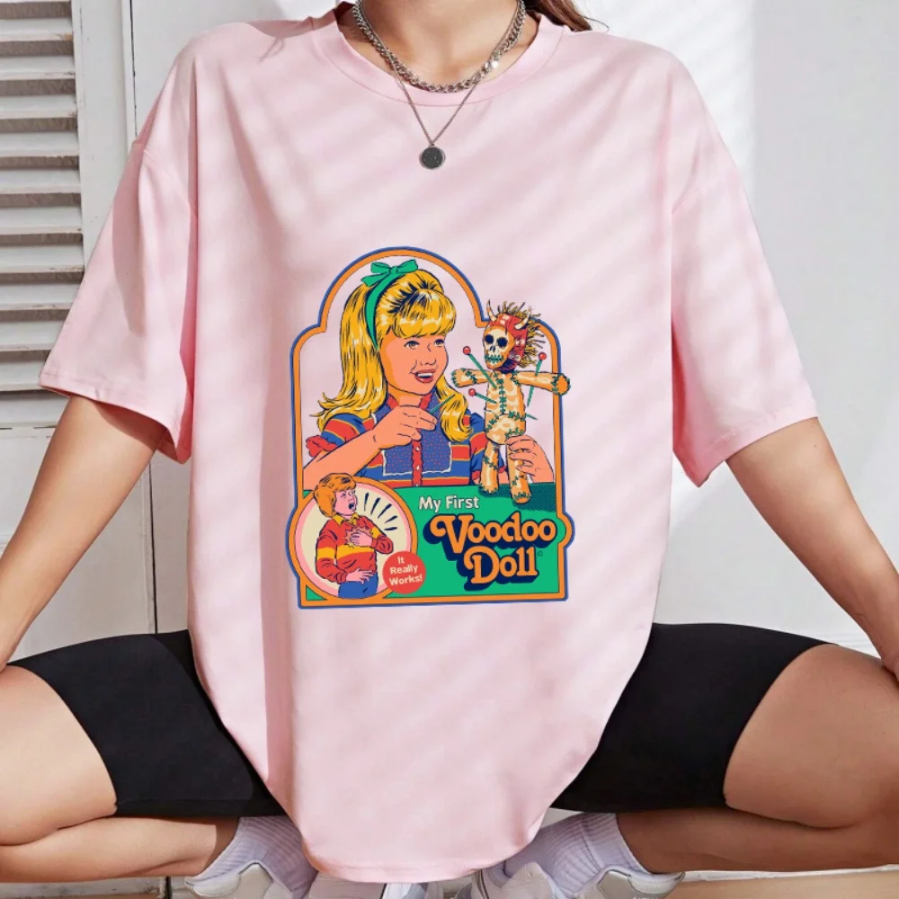 

1 шт., винтажная "Моя первая кукла Вуду" для девочек и кукол, графическая нашивка с теплопередачей и принтом, термонаклейка, мужская и женская одежда, футболка, рюкзак