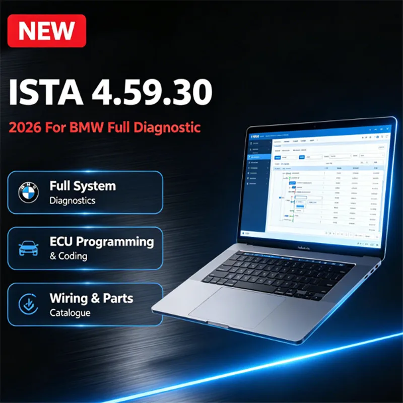 2026 For B-M-W ISTA 4.59.30 plus diagnostic software car programming pc history program map Circuit diagram Parts