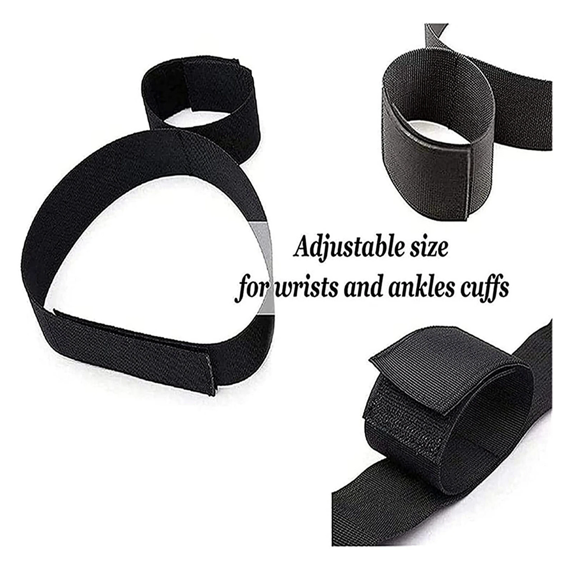 Thigh Wrist Cuffs Restraints Adjustable Sex Bondage BDSM Soft Handcuff Wrist Adult Game Fetish SM Sex Toys for Women Couples