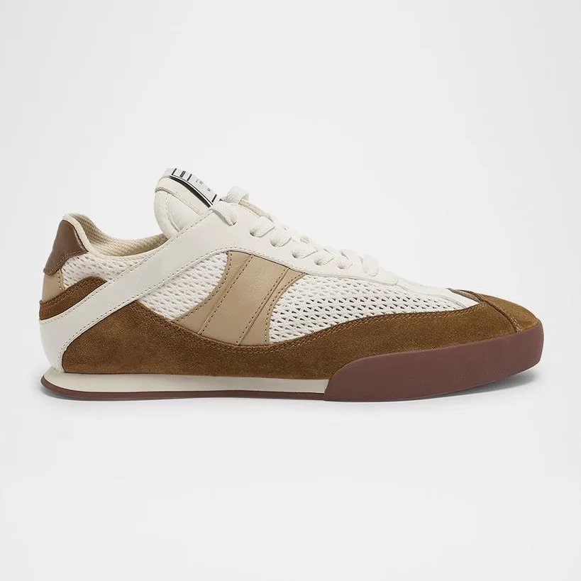 

Женские повседневные дышащие кожаные туфли Deqin, весна 2025, новые, в стиле ретро, с цветными вставками, для отдыха, Agan oes