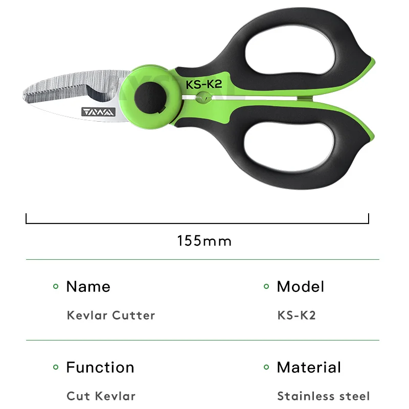 KS-K2 Kevlar Scissors TAWAA Fiber Optic Cut Tool Kevalr Cutter Hand Tool Stainless Steel Scissors Optical Wire Free Shipping