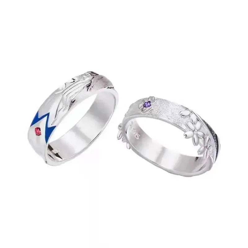 Anime Fate Stay Night Emiya Shirou Matou Sakura Opening Ring for Men Women Metal Enamel Rings Fans Cosplay Party Jewelry Gift