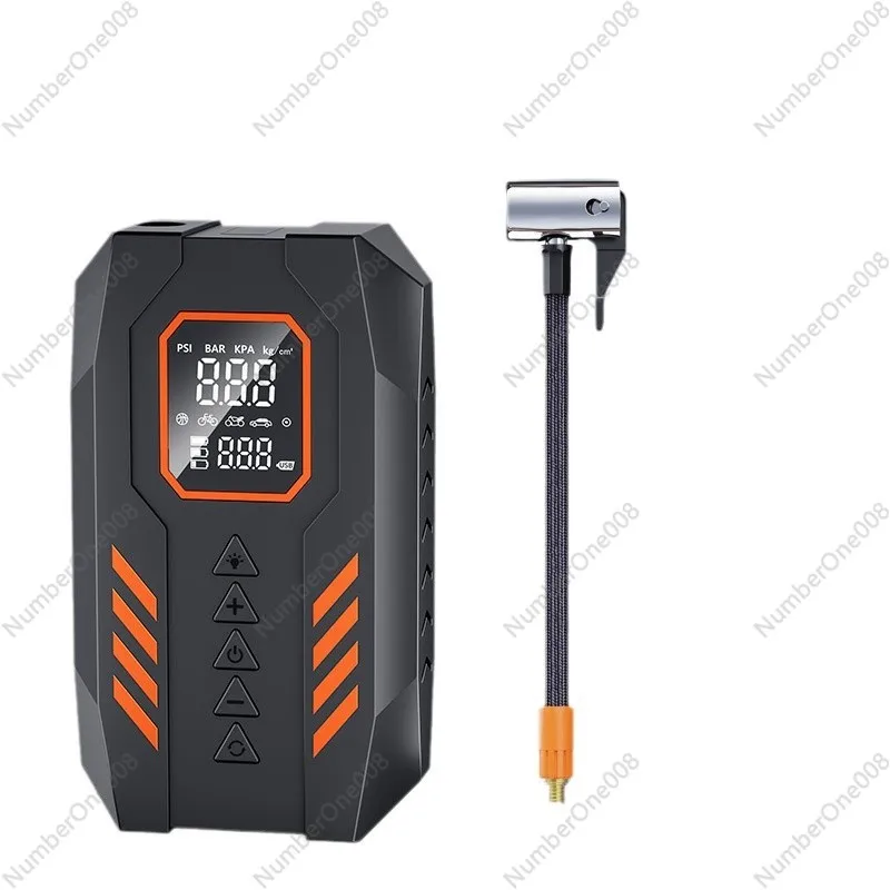 

Car Emergency Starter with Multi - Function Inflator LED Light and Tire Pressure Gauge