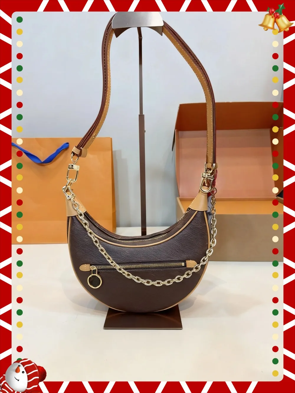 

size: 19x11x5 CM Fashionable Versatile bags leather cherry Portable can be carried on the shoulder no boxes