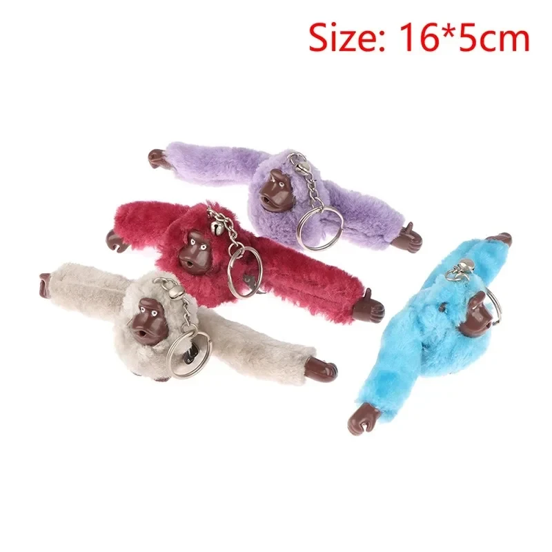 5CM Cute Plush Fur Monkey Key Chain Orangutan Pant Bag Car Trinket Female Toy Jewelry Party Doll Plush Keychain Birthday Gift