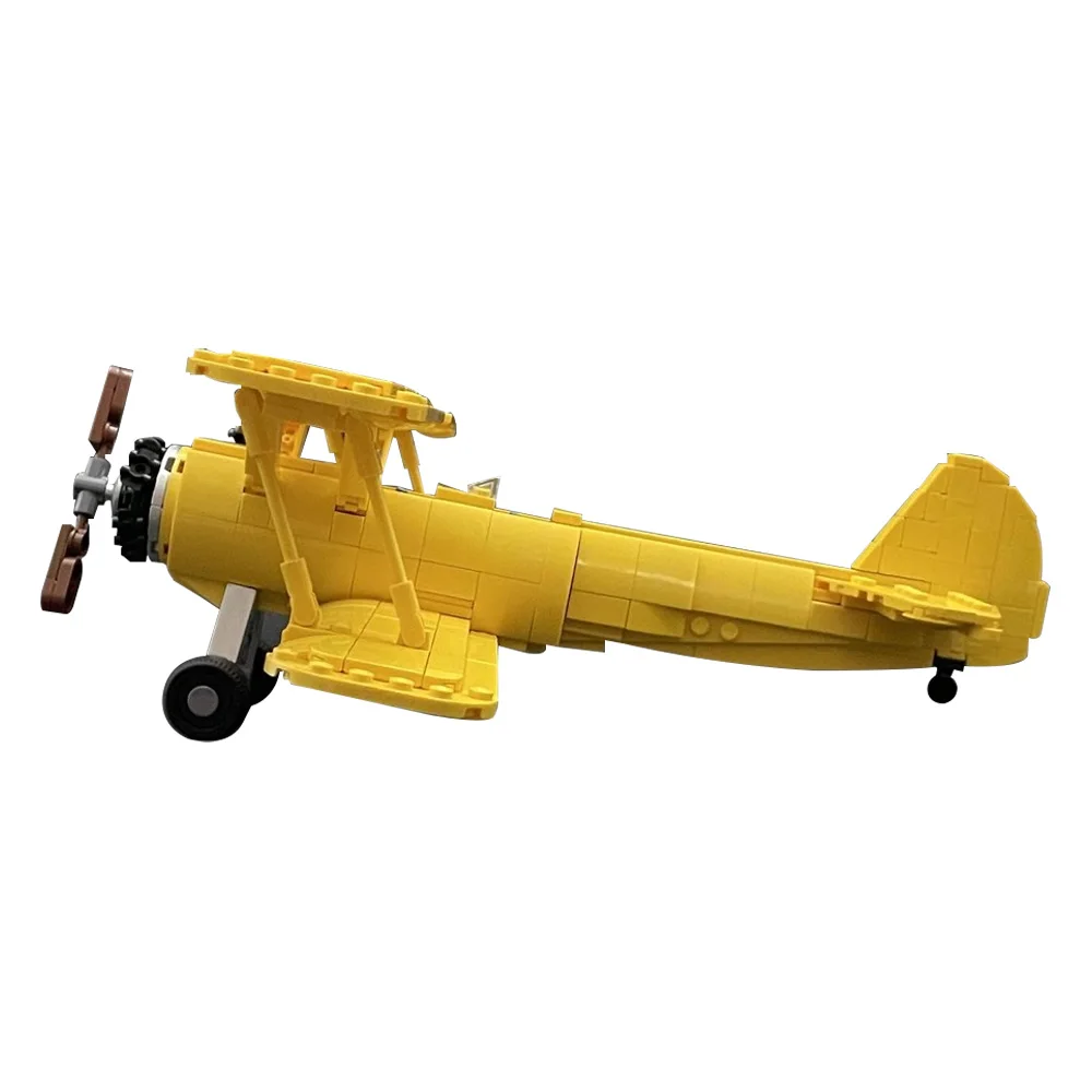 مكعبات بناء Gobricks MOC-221458 PT-17 Stearman