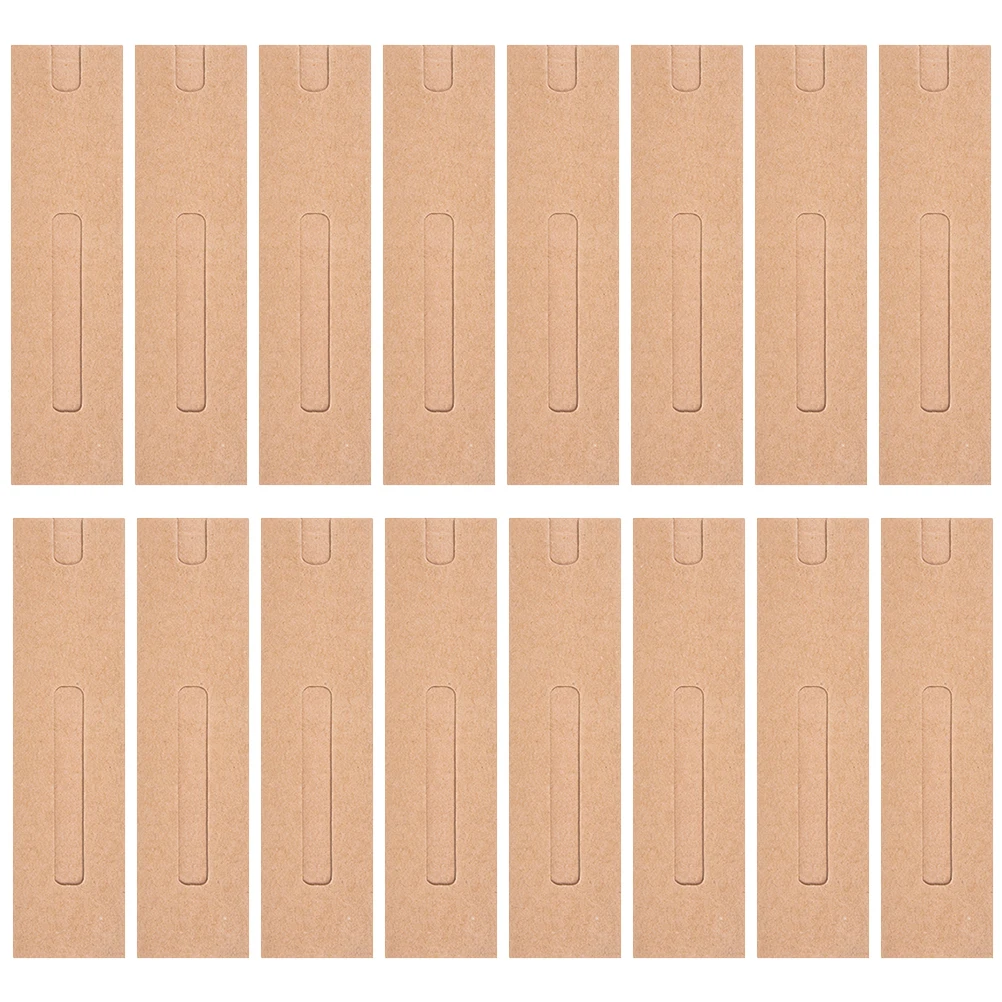 

30 Pcs Kraft Paper Bag Fountain Pen Holder Case Sleeve Single Pen Pouch Paper Material Packaging Pencil Storage