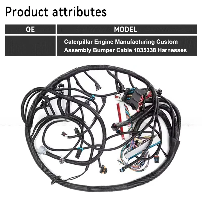 2026 Hot Cater pillar Engine Manufacturing Custom Assembly Bumper Cable 1035338 Radar Auto Motorcycle Full Harness