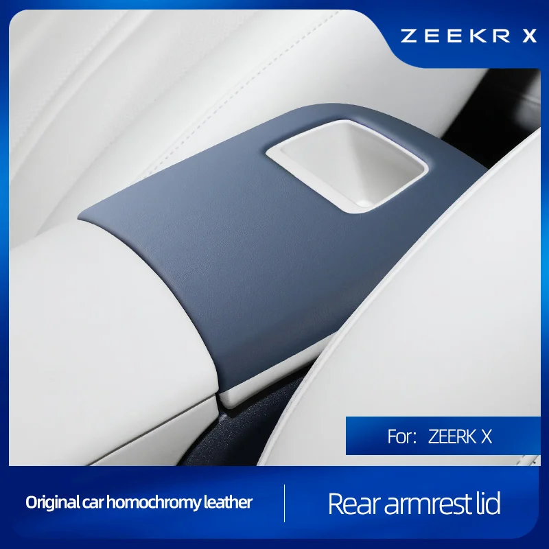

For ZEEKR X 2023 2024 Central Control Armrest Box Leather Protective Cover Sticker Accessories