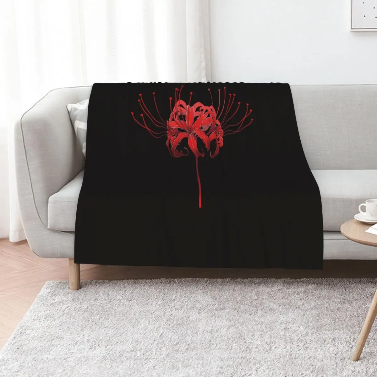 

Beautiful Red Spider Lily Classic . Throw Blanket blankets ands Luxury Brand Hair Beautifuls Blankets