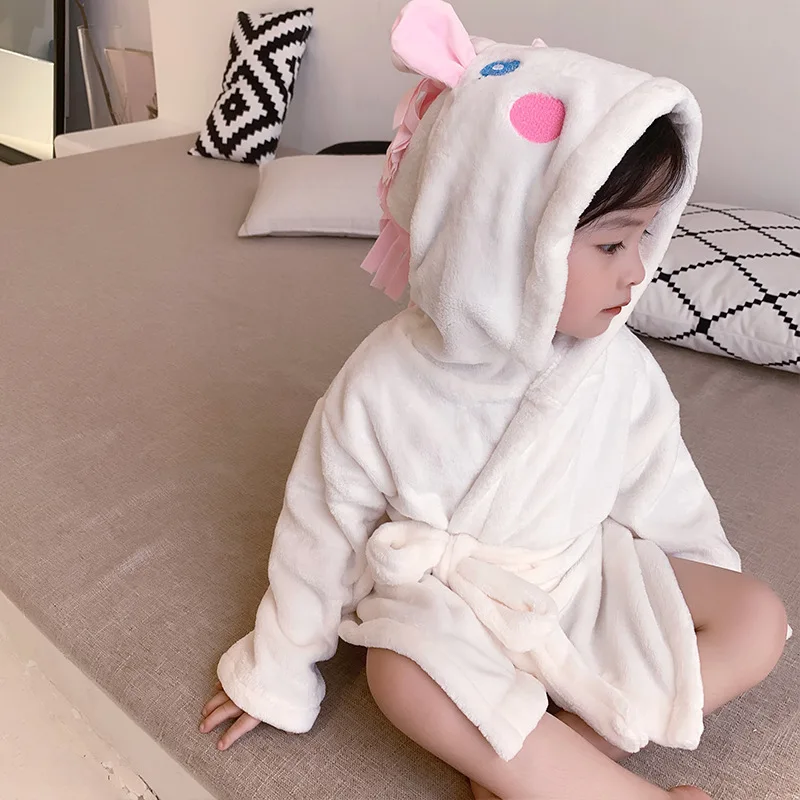 

Children's bathrobes, baby's home clothes, cute cartoon unicorns, children's nightgowns, baby girls' bathrobes