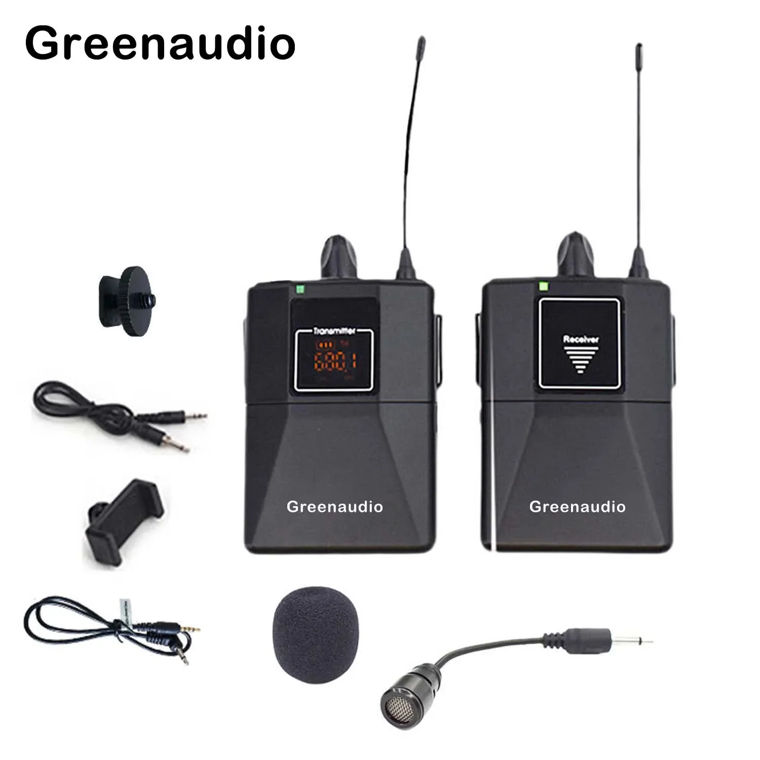 GAW-802 Good Quality External DSLR Mic wireless lavalier studio recording microphone for camera