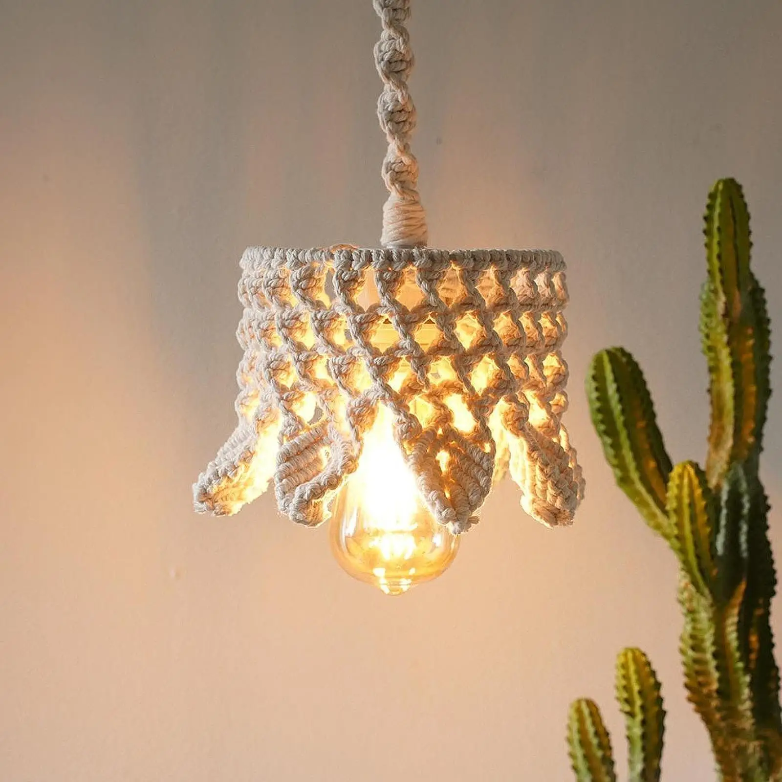 

Decorative Lampshade Bohemian Pendant Lamp Shade for Table Lamp Bedroom Living Room Party Decor