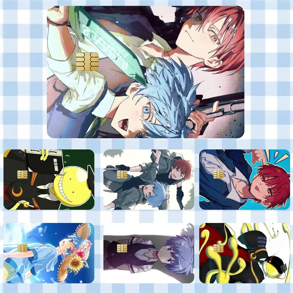 

Karma and Nagisa Assassination Classroom Koro Sensei Sticker Film Tape Skin for Credit Card Debit Card Waterproof Stickers