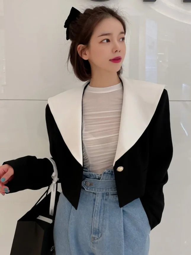 

Spring 2025 Women's Casual Chic ort Suit Jaet Size Trendy Top High-End Feeling Autumn Wear Chinese Fabric Other 00%