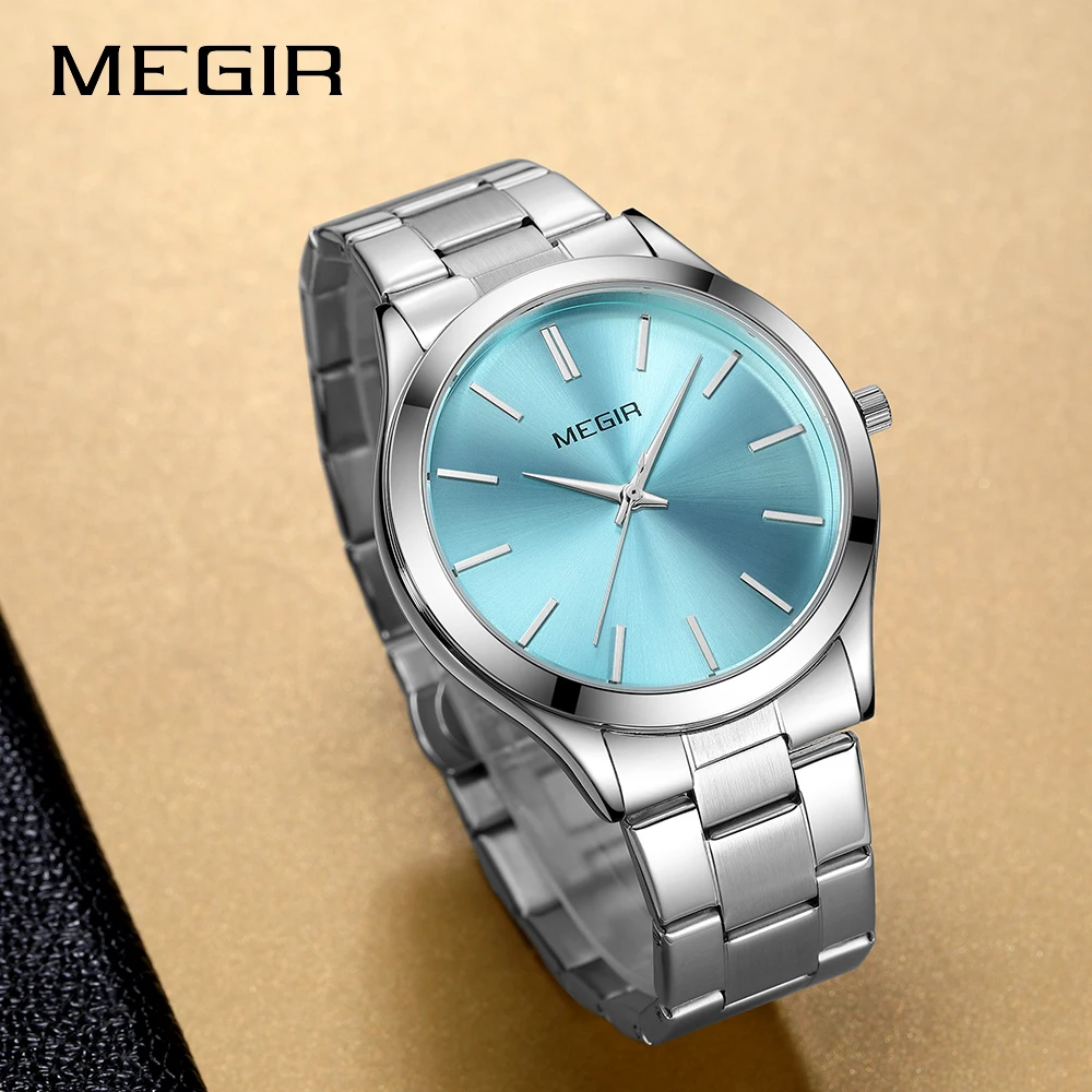 MEGIR Brand Business Mens Quartz Watch Luxury Classic Waterproof Luminous Men Wristwatch Calendar Creative Clock Male