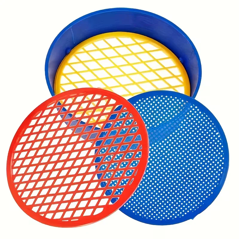 Plastic Soil Sieve Filter Mesh Handheld Soil Sifter Gardening Tool For Soil Stone Filtration Garden Flower Plant Nursery Tools