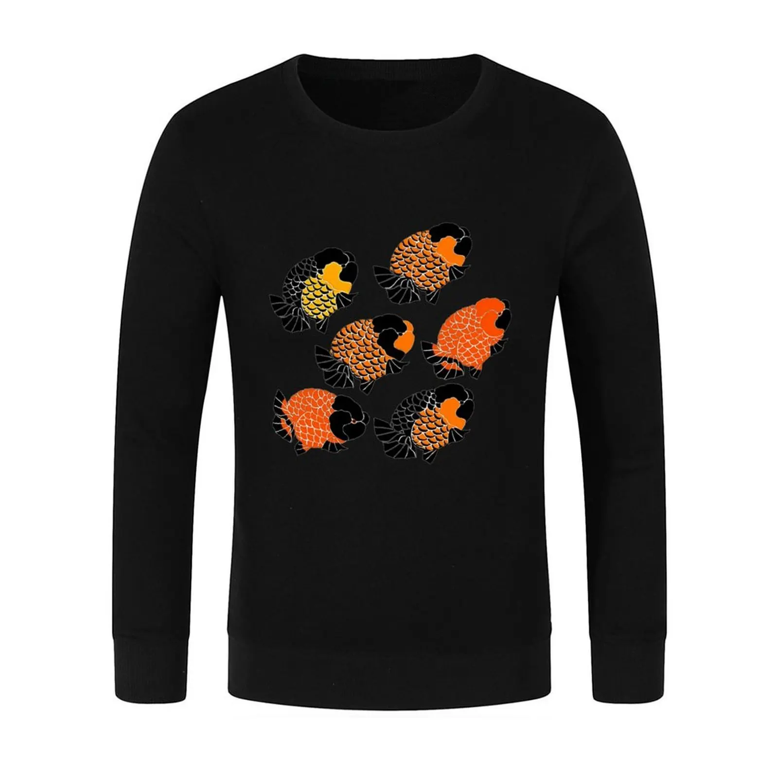 Ranchu Goldfish group 6 Pullover pakaian musim gugur Korea pakaian estetis mantel pria sweatshirt baru