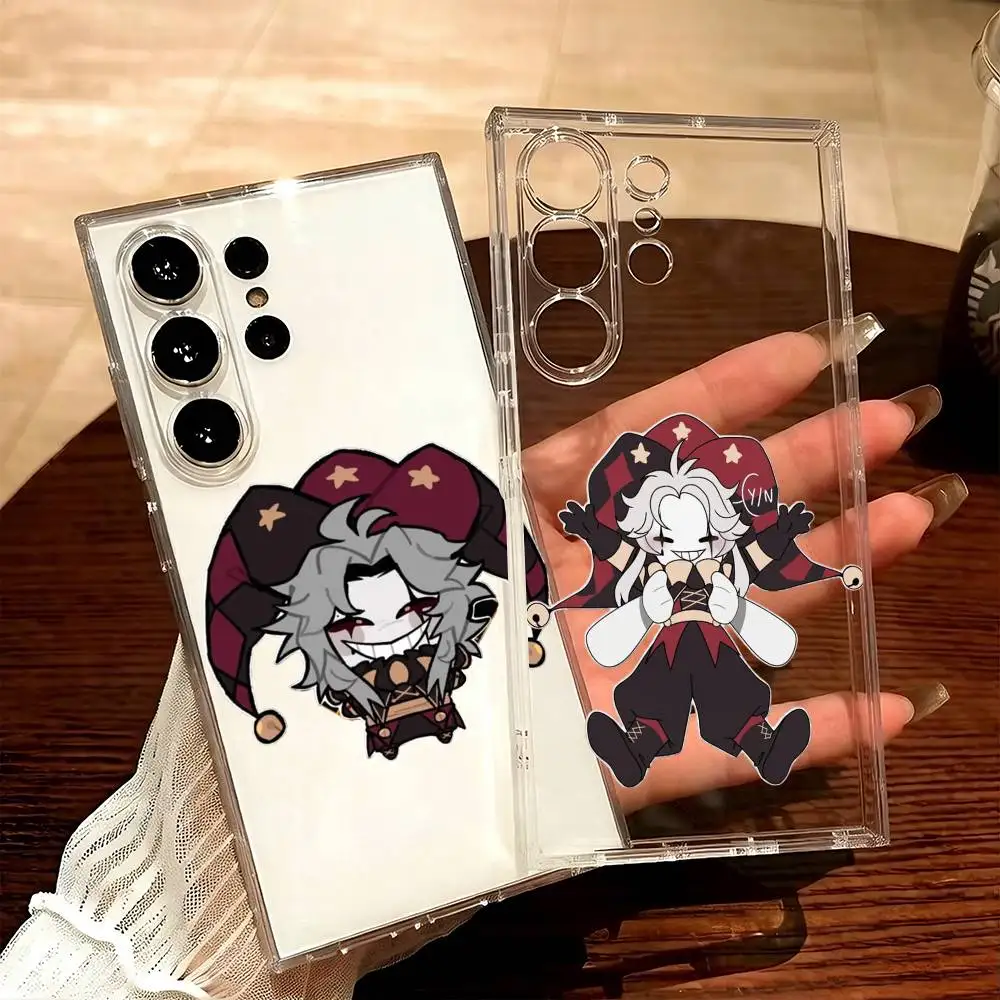 Cute J-Jester the F-Freak CircuS Phone Case For Samsung S25,S24,S21,S22,S23,S20,Ultra,Plus,lite,fe,5G Transparent Cover