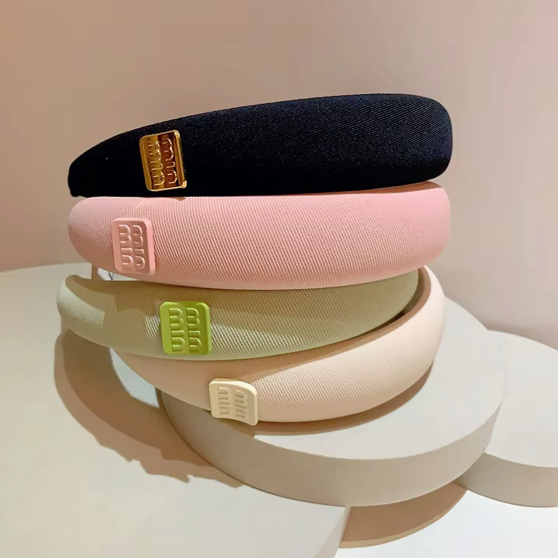 

Новинка 2025 года, аксессуар для волос для девочек, повязка на голову, розовая и нежная повязка на голову Morandi Color Scheme, милая и милая повязка на голову с высокой губкой и темпераментом
