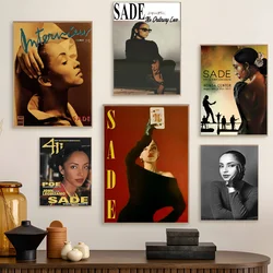 Band S-Sade Adu Singer Classic Vintage Posters HD Quality Wall Art Retro Posters for Home Room Wall Decor