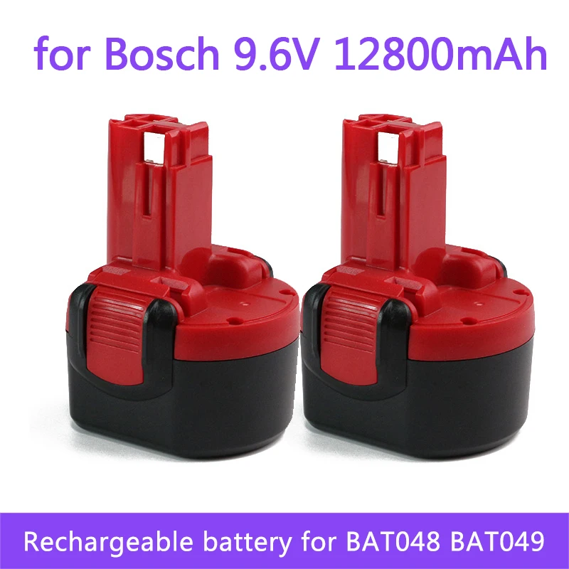 

For Bosch BAT048 9.6V 12800mAh NI-MH Rechargeable Battery Power Tools Battery for Bosch PSR 960 BH984 BAT048 BAT119 L50