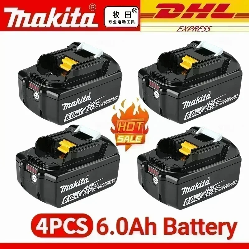 

Оригинальный аккумулятор Makita 6Ah 18 В BL1840 BL1830B BL1850B BL1850 BL1860 BL1815, сменный литиевый аккумулятор для авиатранспорта