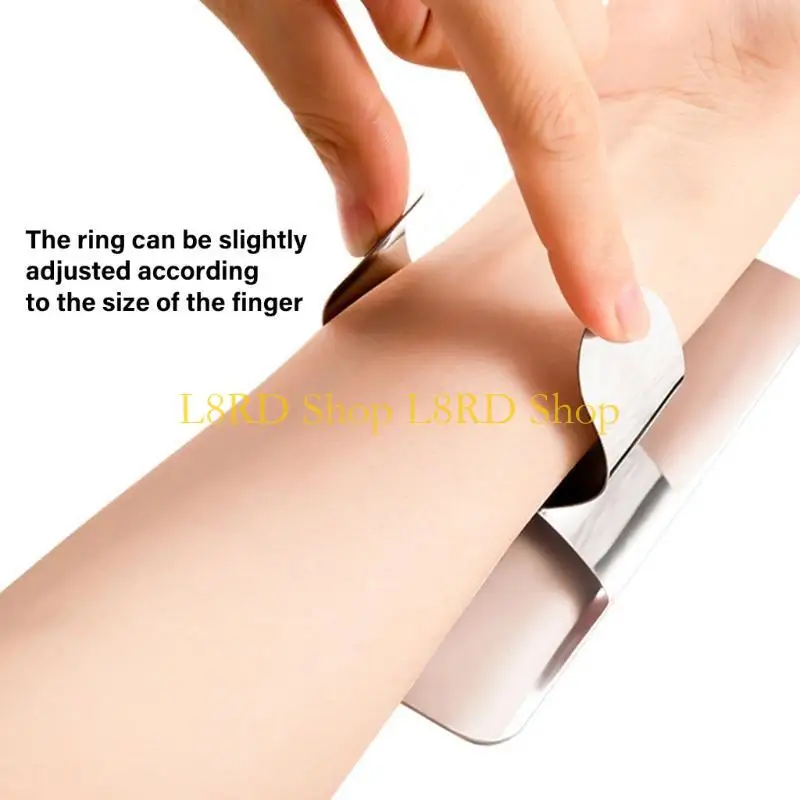 L8RD Fashion Cosmetic Tool Reusable Makeup Tray Stainless Steel Beauty Makeup Palette for Blending Cosmetic and Art