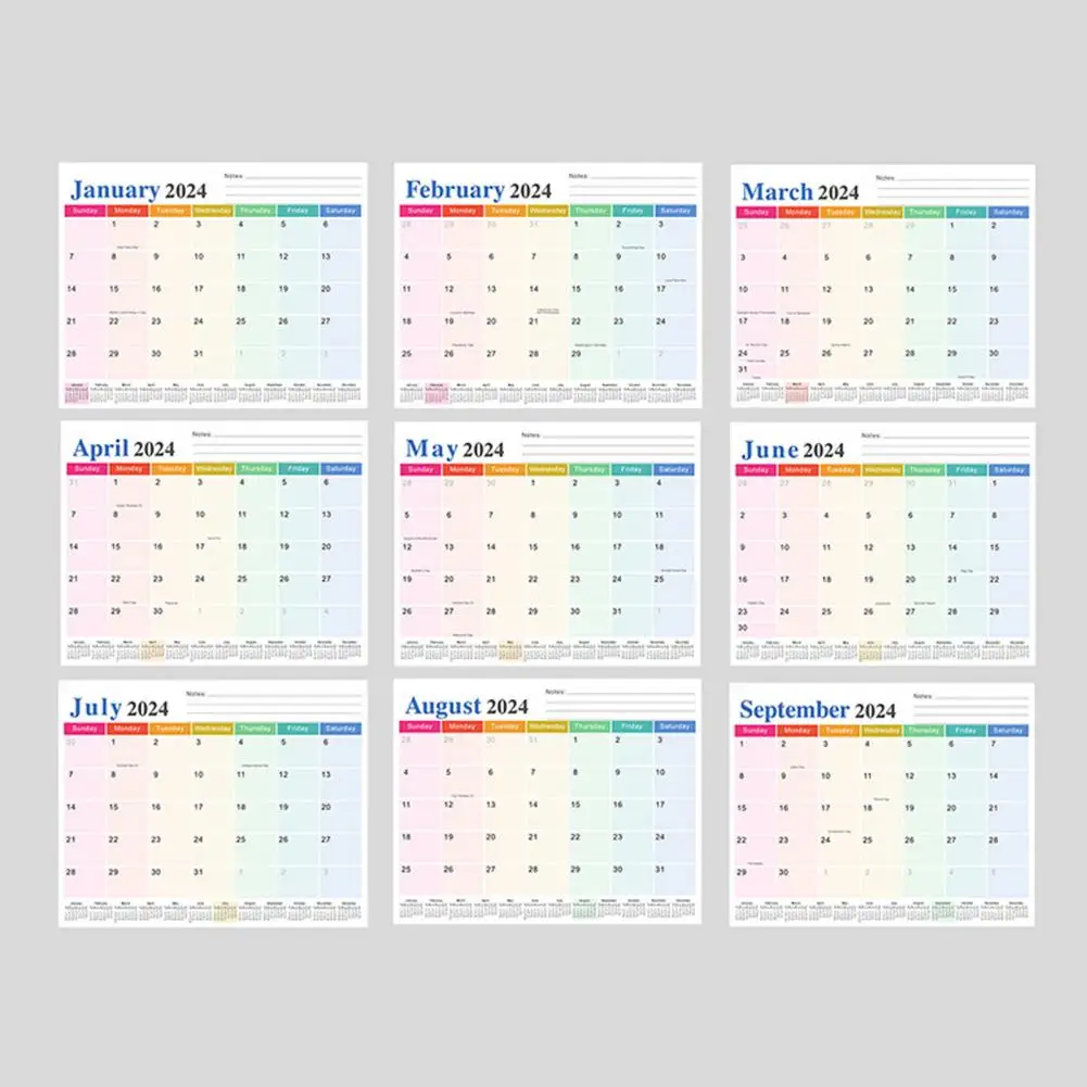 Calendar Planner for Refrigerator Monthly Schedule Organizer for Fridge Stay Organized with Magnetic Fridge Calendar 18 for 2024