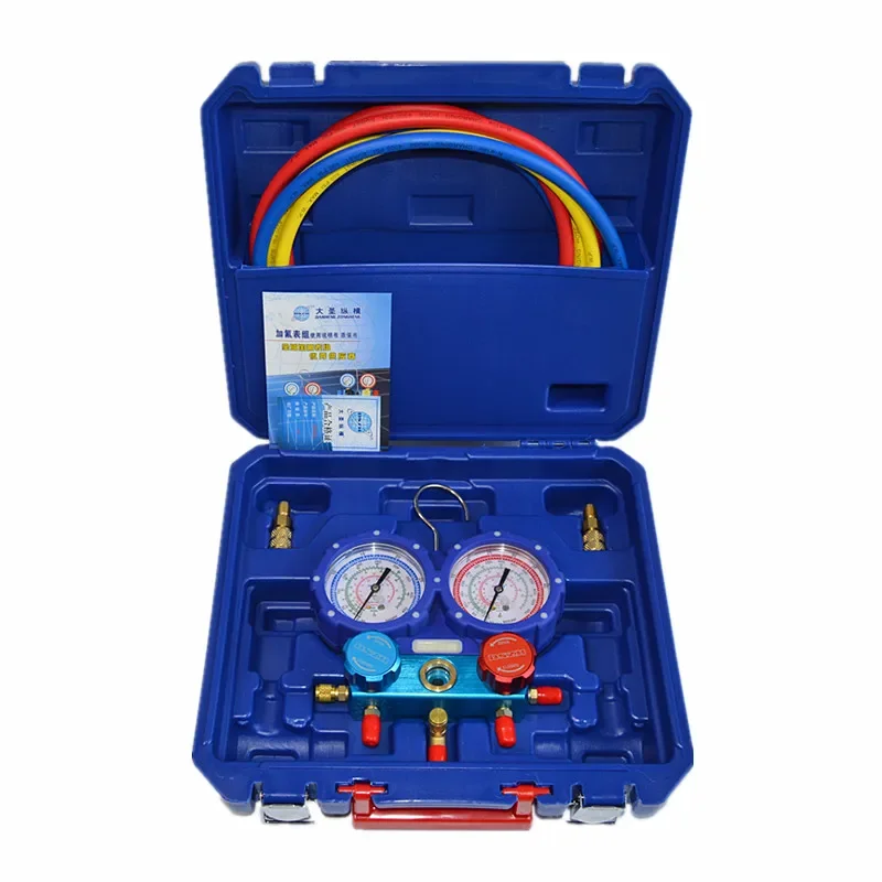 

Air conditioning fluorine gauge, snow pressure gauge, precision refrigerant, liquid, dual caliber, R410A, WK-P6002S