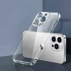 Ultra Thin Clear Phone Case For iPhone 16 ProMax 16E Soft TPU Silicone Cases Back Cover for IPhone 16Plus 16Pro Protective Shell