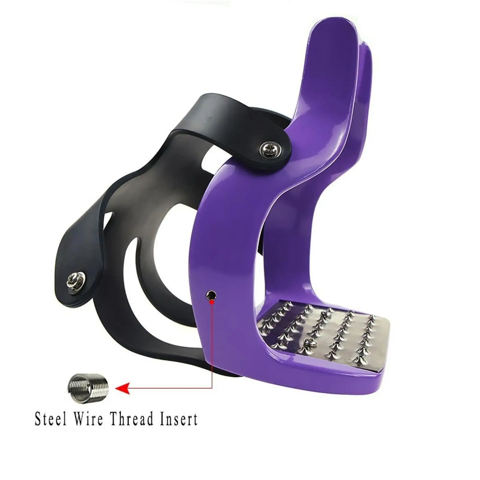 

Stainless Steel Horse Riding Stirrups Safety Rubber Protective Cover Lightweight Equipment for Equestrian